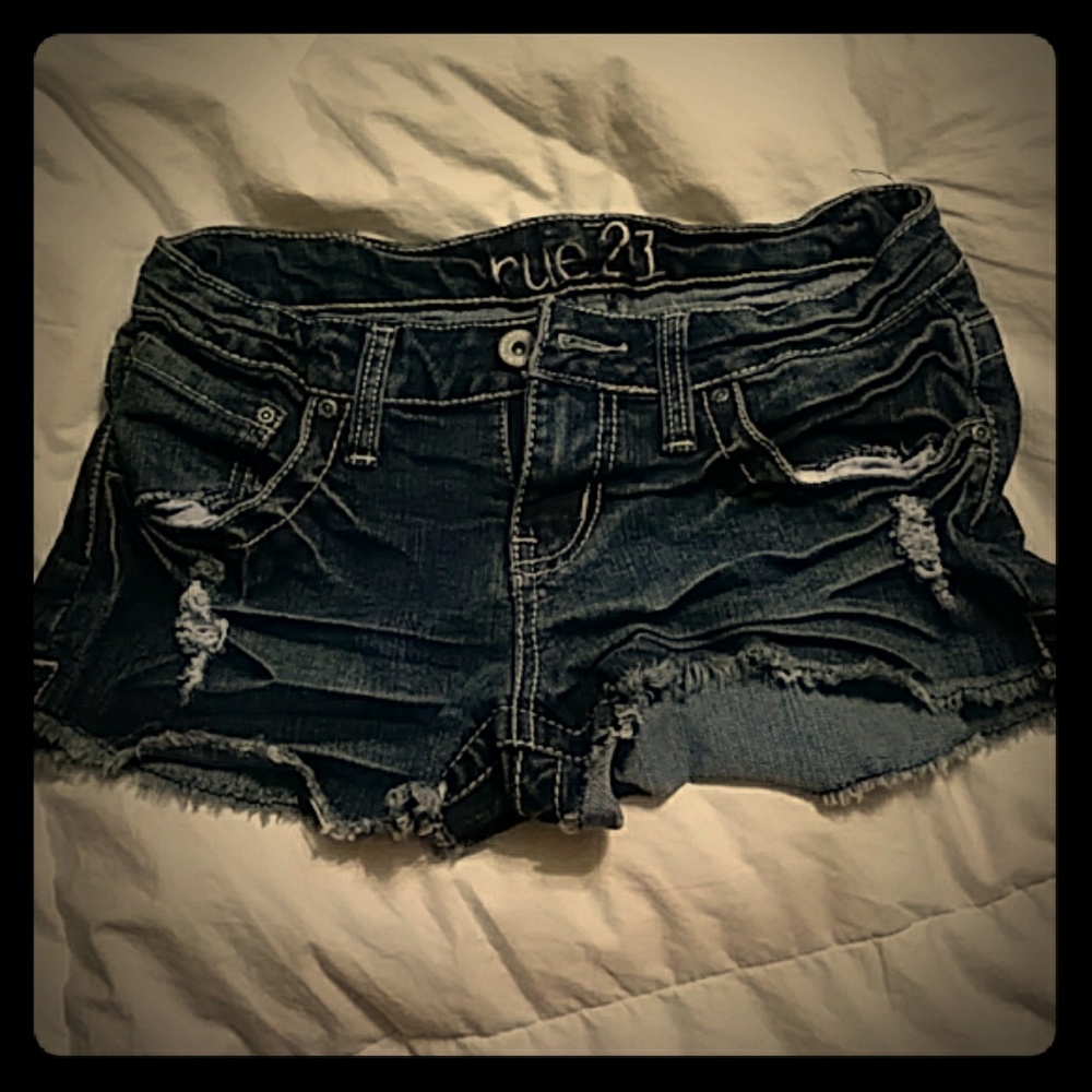 Denim shorts